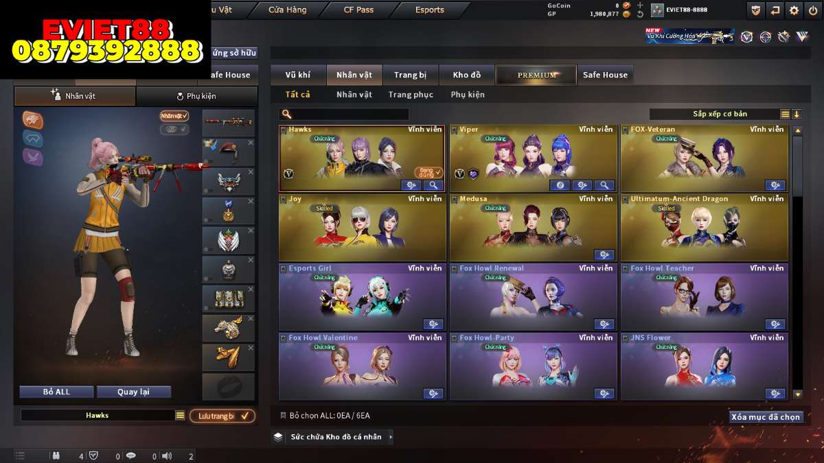 shop acc cf uy tin gia re